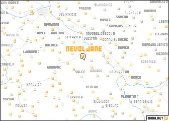 map of Nevoljane