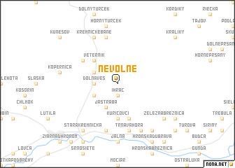 map of Nevoľné