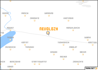 map of Nevolozh