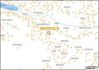 map of Nevrenča