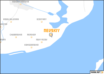 map of Nevskiy