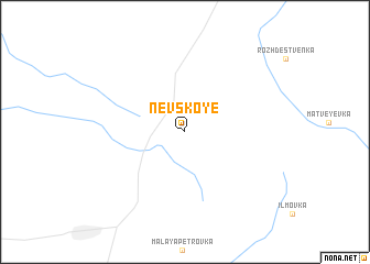 map of Nevskoye