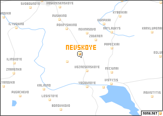 map of Nevskoye