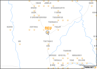 map of Nev