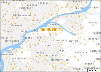 map of New Albany