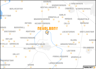 map of New Albany