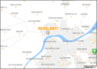 map of New Albany