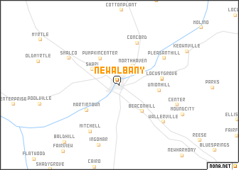 map of New Albany