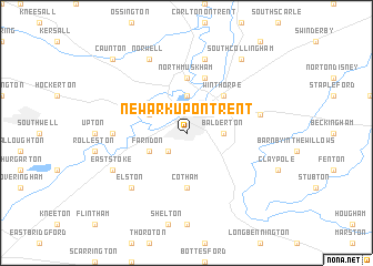 map of Newark upon Trent