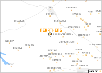 map of New Athens