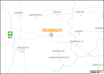 map of New Baden