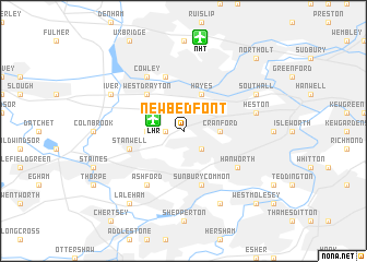 map of New Bedfont