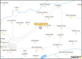 map of Newbern