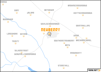 map of Newberry