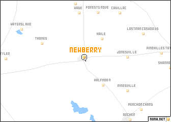 map of Newberry