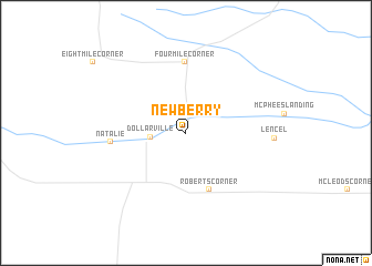 map of Newberry