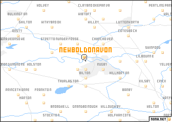 map of Newbold on Avon