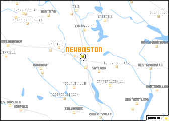 map of New Boston