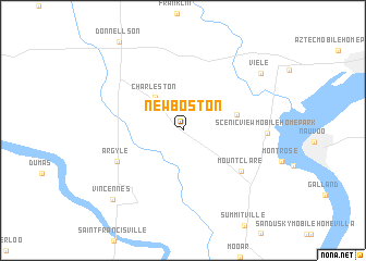 map of New Boston