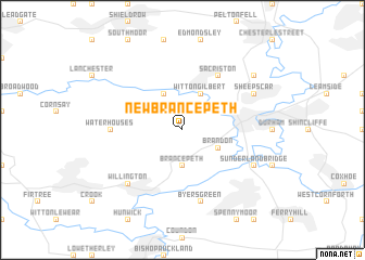 map of New Brancepeth