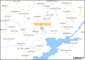 Newbridge Ireland Map Nona Net   Locmap NEWBRIDGE  8.4857778X52.9916667X 8.1497778X53.2316667 