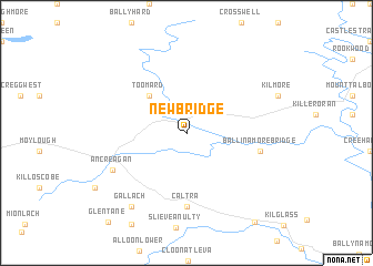 Newbridge Ireland Map Nona Net   Locmap NEWBRIDGE  8.6013333X53.38X 8.2653333X53.62 