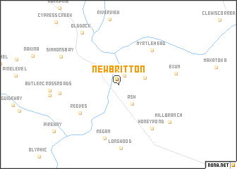 map of New Britton