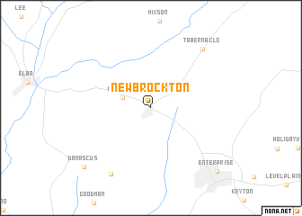 map of New Brockton