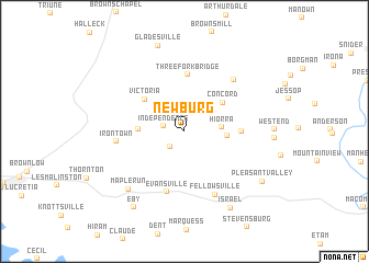 map of Newburg