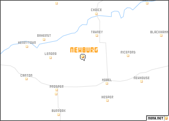 map of Newburg