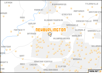 map of New Burlington