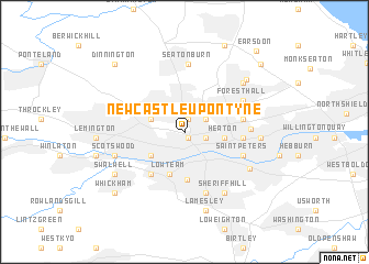 map of Newcastle upon Tyne