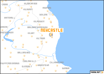 map of Newcastle