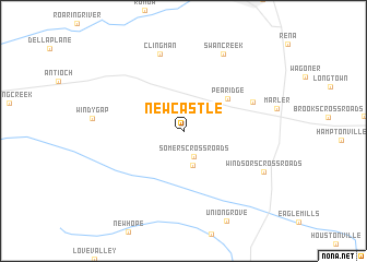 map of New Castle