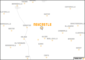 map of New Castle