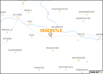 map of Newcastle
