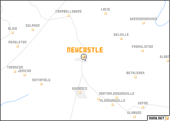 map of New Castle