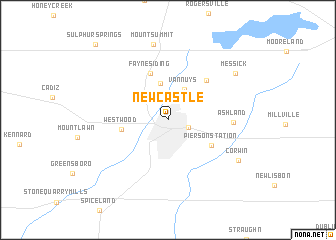 map of New Castle