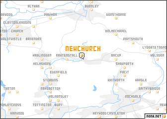 map of Newchurch