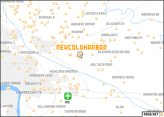 map of New Cold Harbor