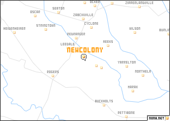 map of New Colony