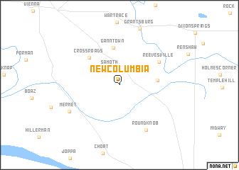 map of New Columbia