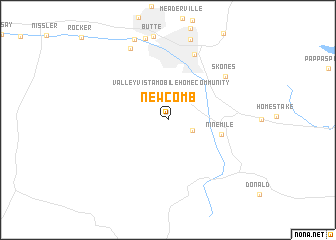 map of Newcomb