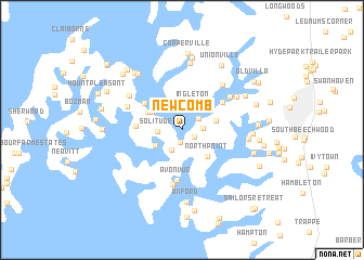 map of Newcomb