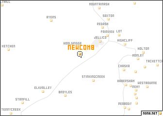 map of Newcomb