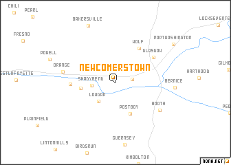 map of Newcomerstown