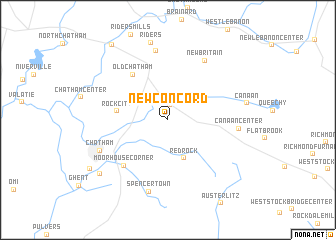 map of New Concord