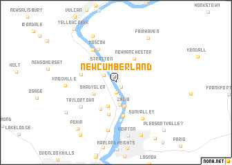 map of New Cumberland