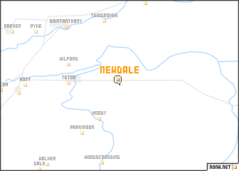 map of Newdale