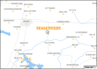 map of New Dennison